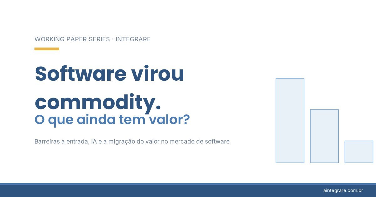 Software virou commodity. O que ainda tem valor?
