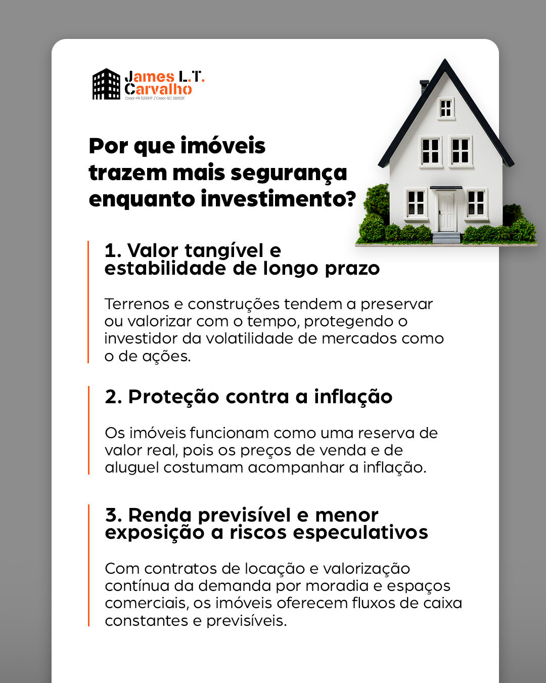 James L. T. Carvalho, Corretor de Imóveis: peça 1 do marketing para Corretores de Imóveis