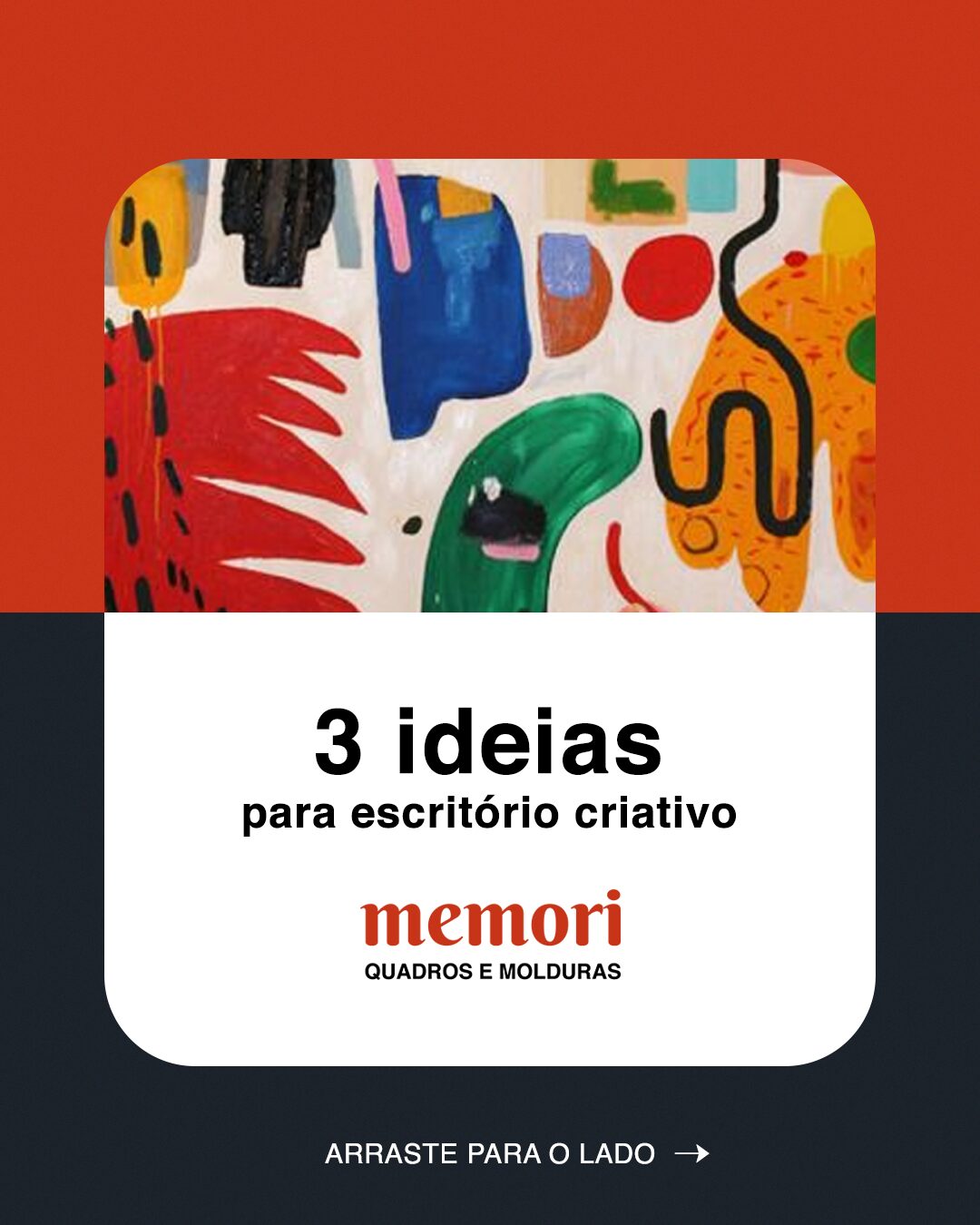 Memori Quadros e Molduras: peça 1 do marketing para Designers de Interiores