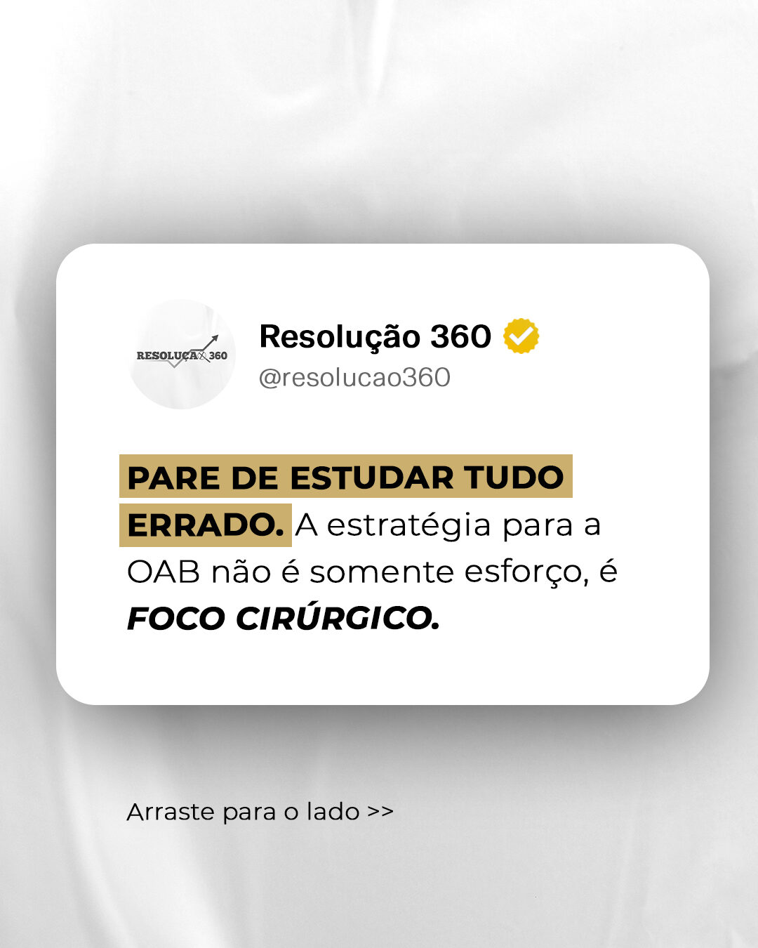 Resolução 360: peça 1 do marketing para Cursos e Escolas