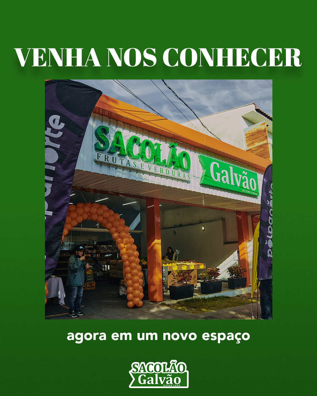 Sacolão Galvão: peça 2 do marketing para Hortifrútis e Mercados