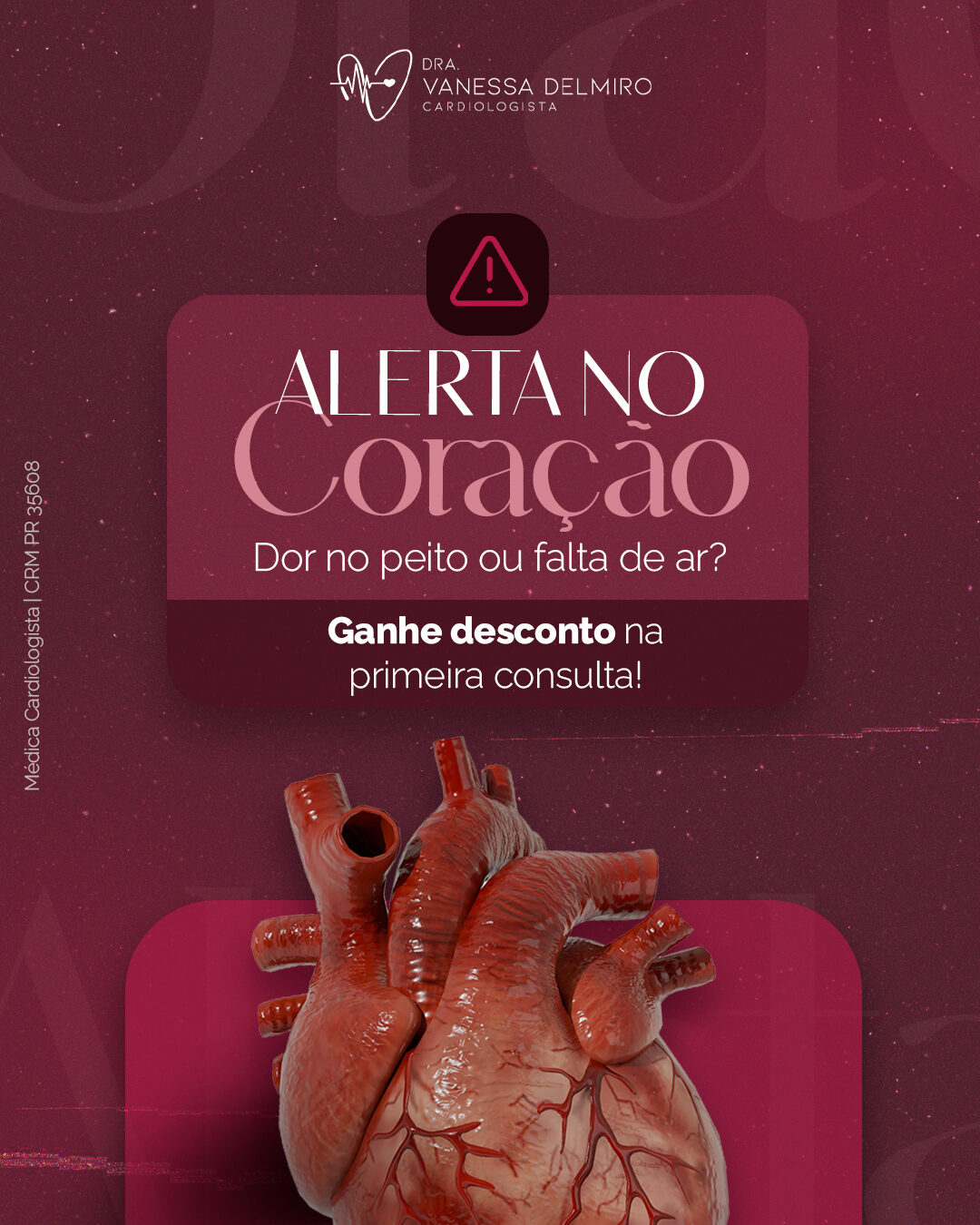 Dra. Vanessa Delmiro, Cardiologista: peça 2 do marketing para Cardiologistas