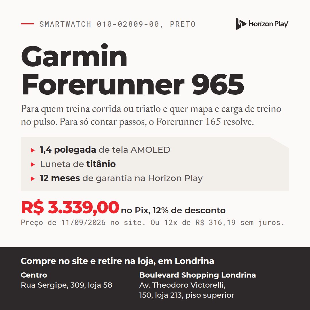 Horizon Play: peça 2 do marketing para E-commerce