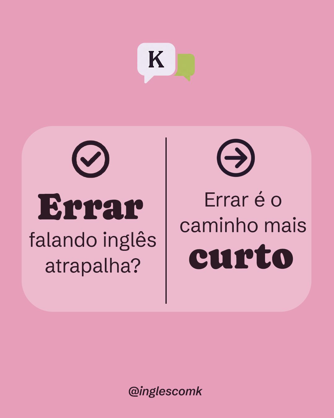 Inglês com K: peça 1 do marketing para Escolas de Idiomas