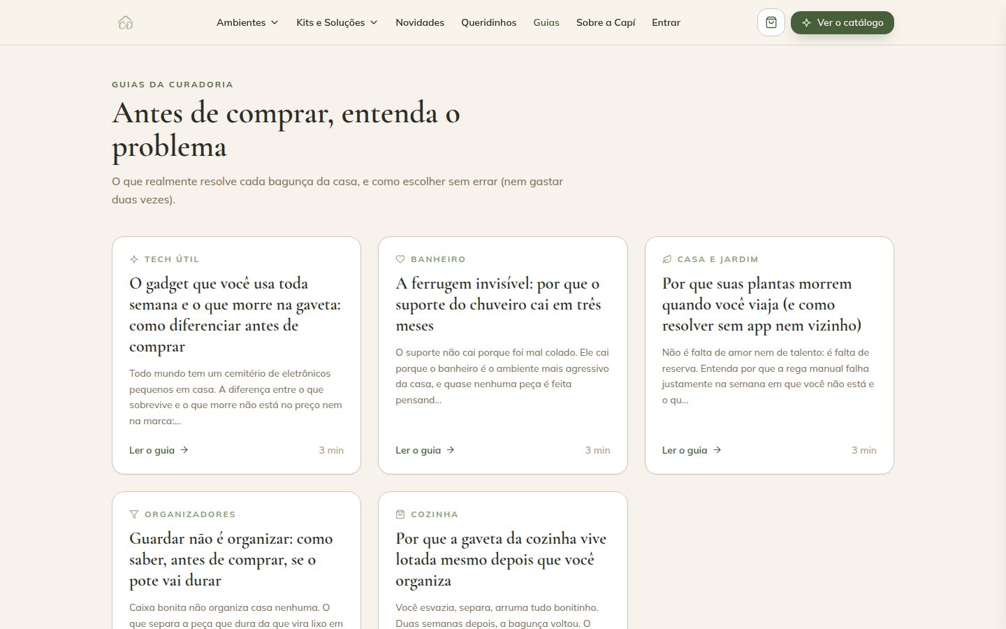 Capí Decora: peça 1 do marketing para Designers de Interiores