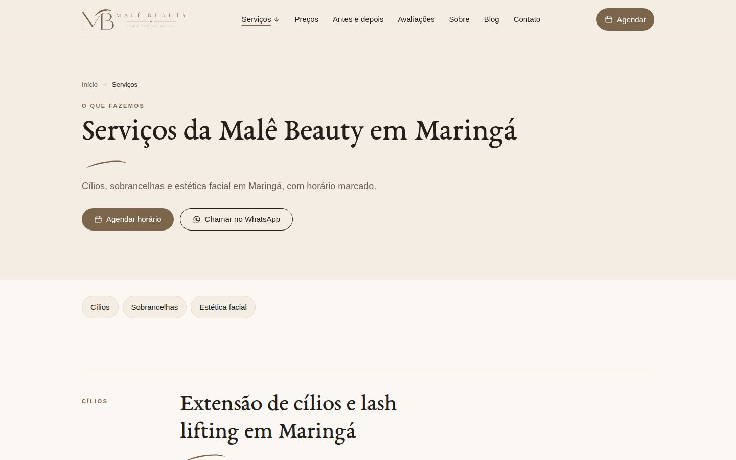 Malê Beauty: peça 1 do marketing para Clínicas de Estética