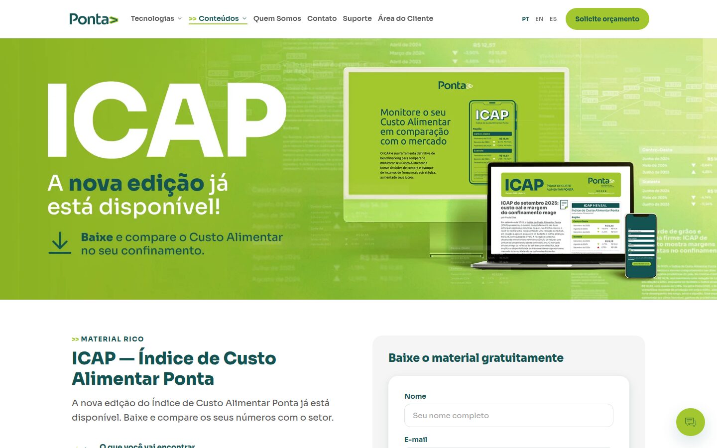 Ponta Agro: peça 2 do marketing para Indústrias