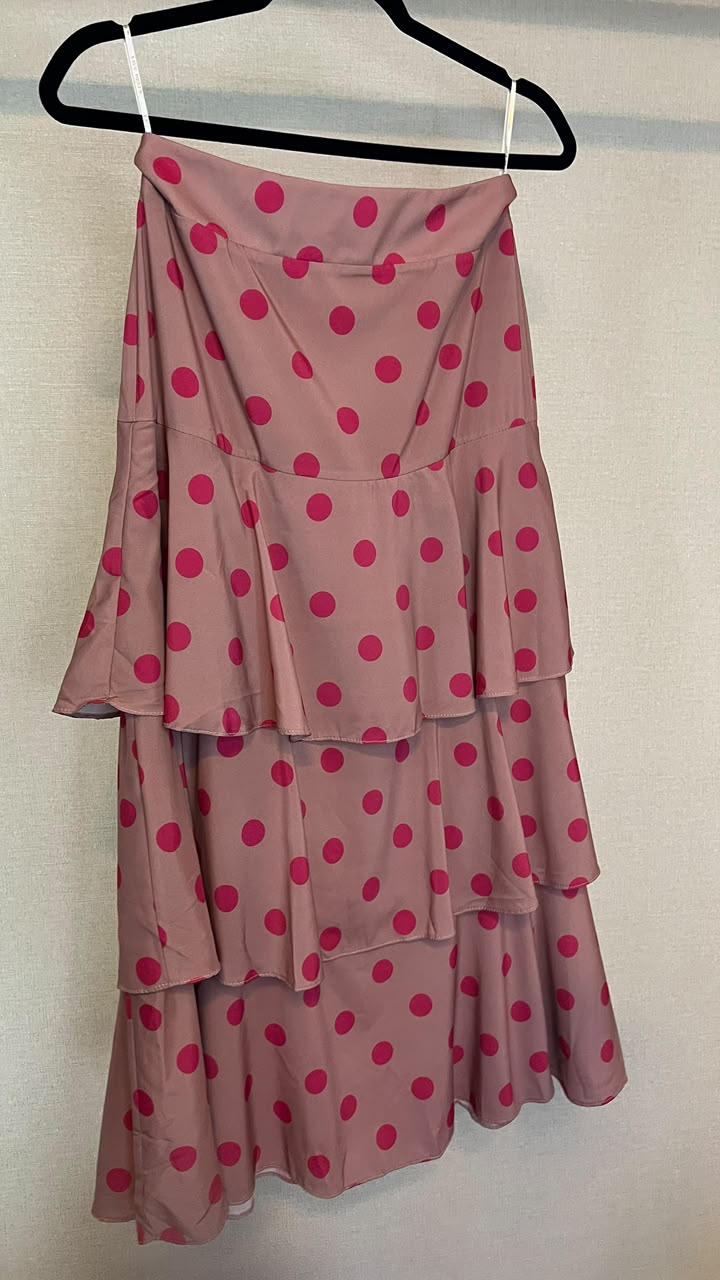Saia Poá Rosa