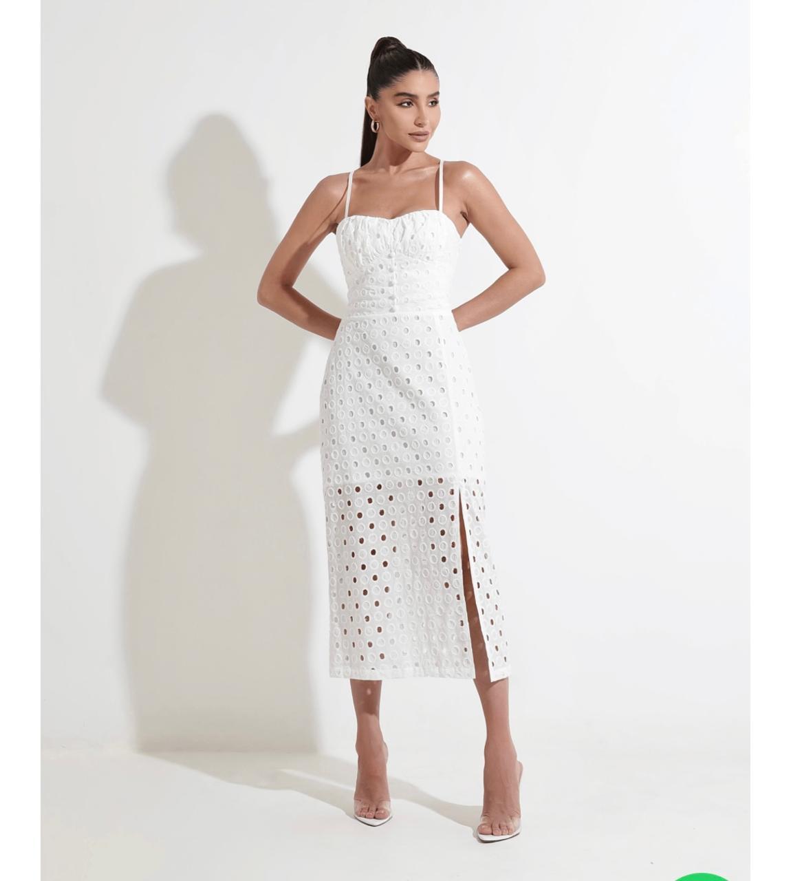 Vestido Laise Branco na cor off white — foto 2