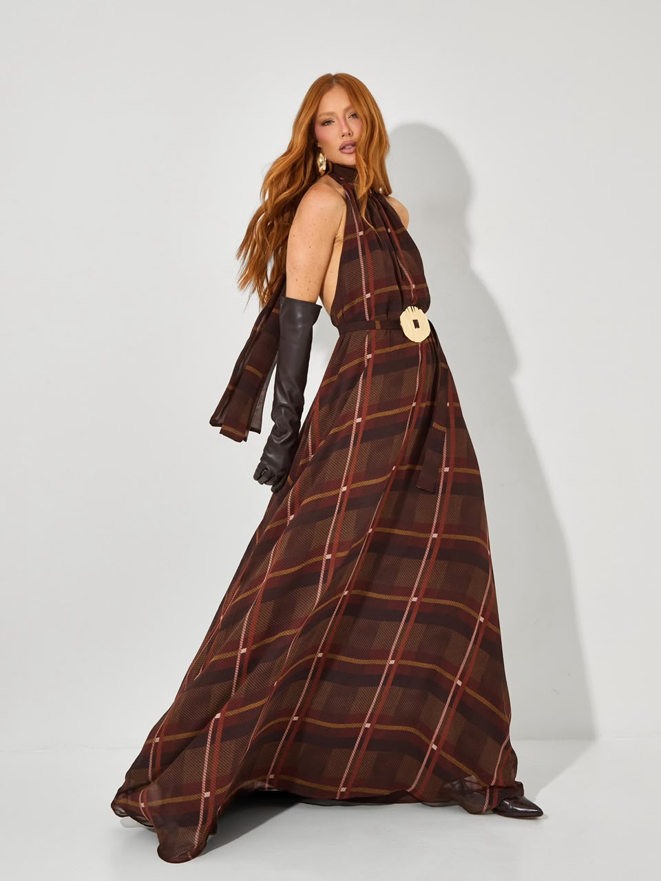 Vestido Xadrez Longo - foto 4