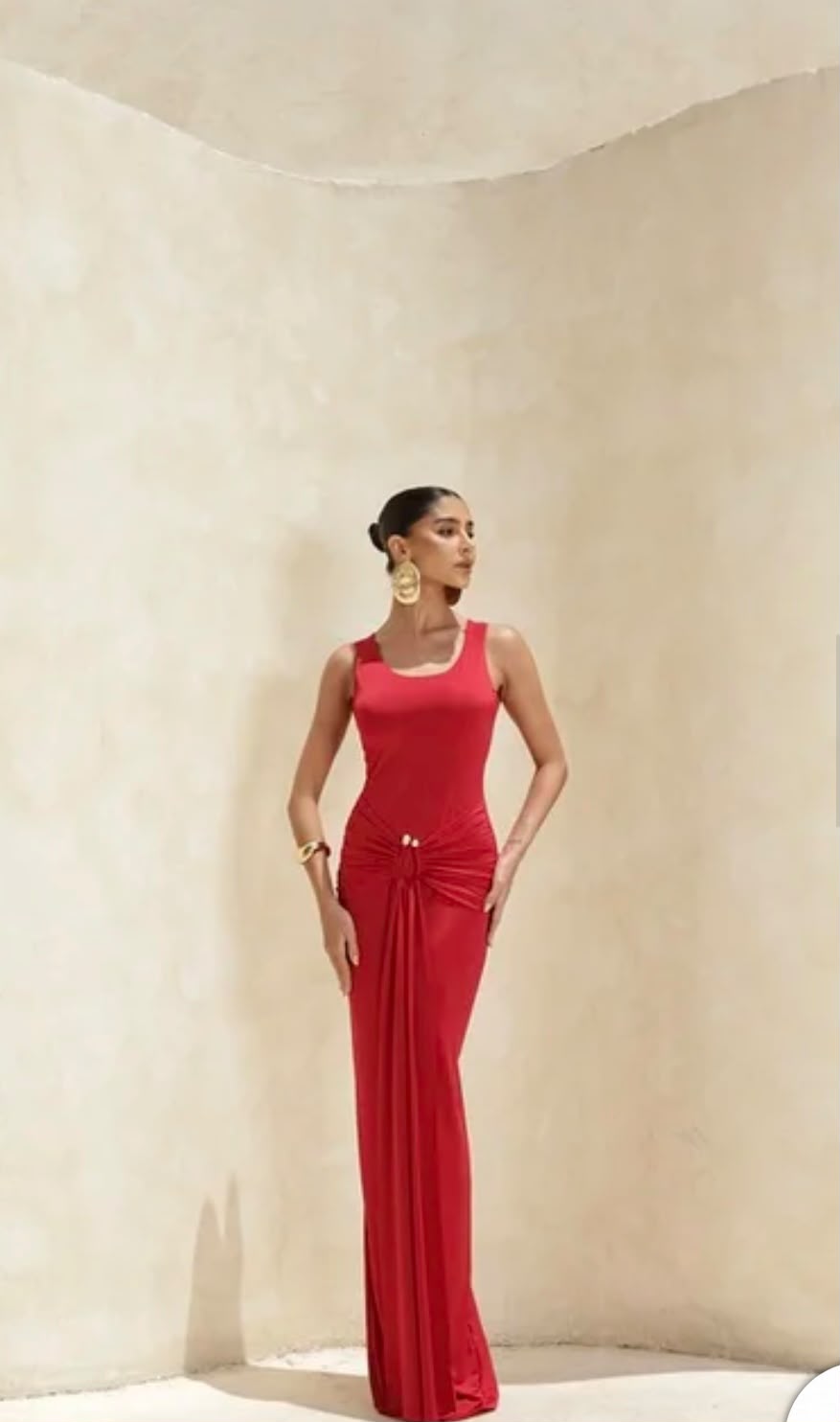 Vestido Longo Vermelho Regata - foto 5