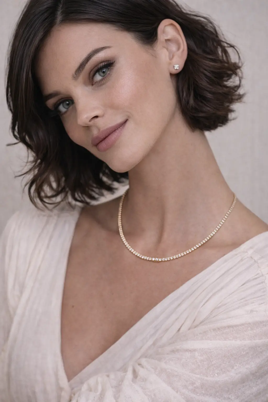 Colar Riviera Delicado com Zircônias Brilhantes