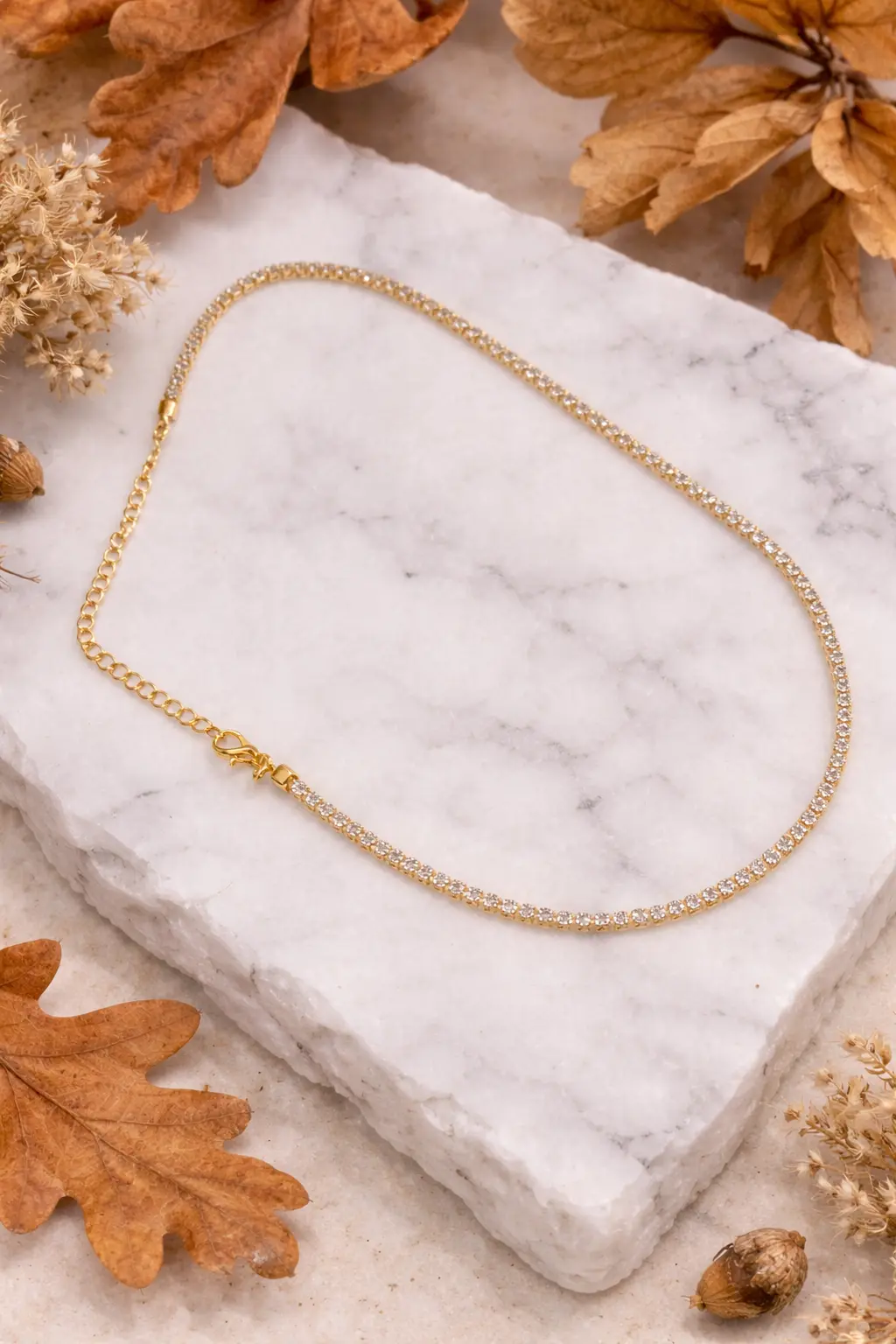 Colar Riviera Delicado com Zircônias Brilhantes