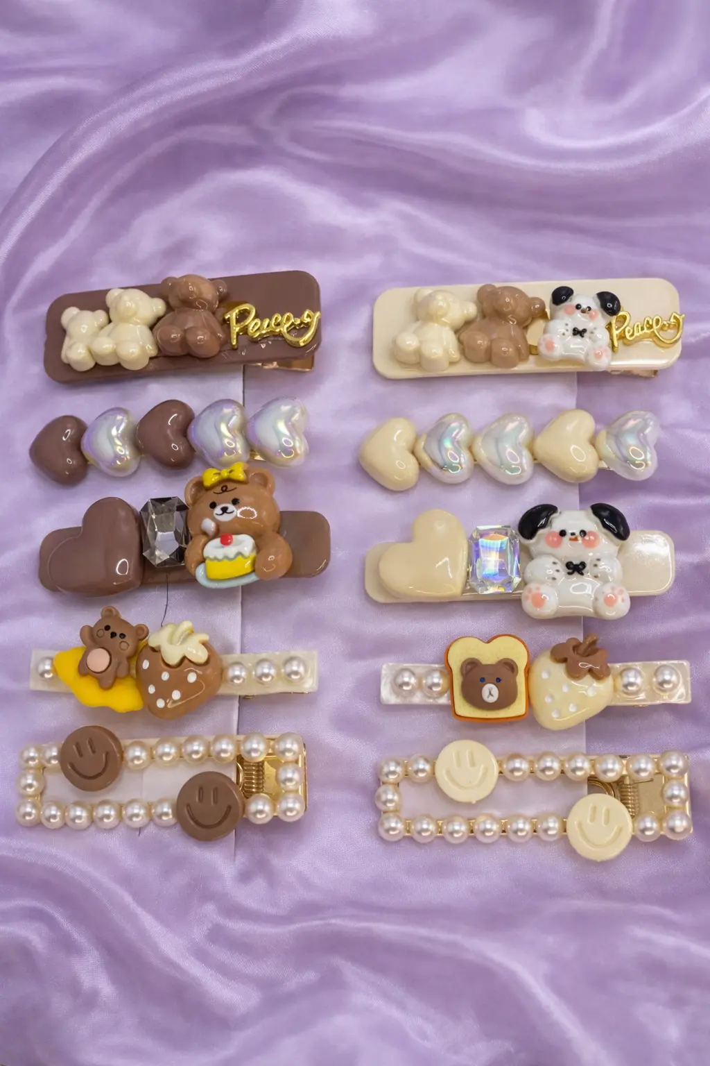 Kit Presilhas Infantil Kawaii com 5 Peças