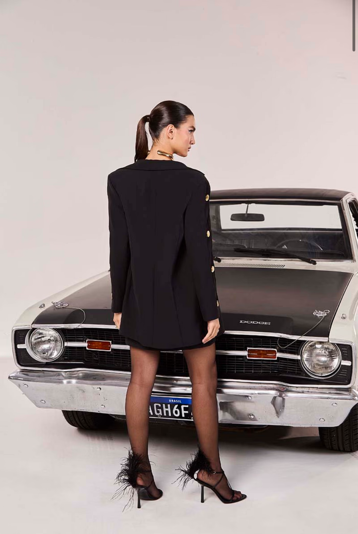 Blazer alfaiataria preto