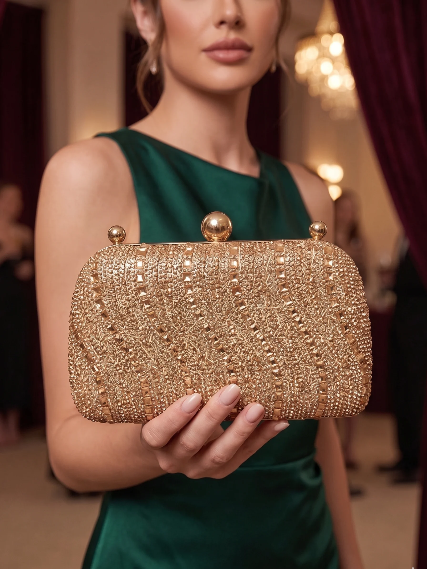 Clutch Glam Crystal Lux