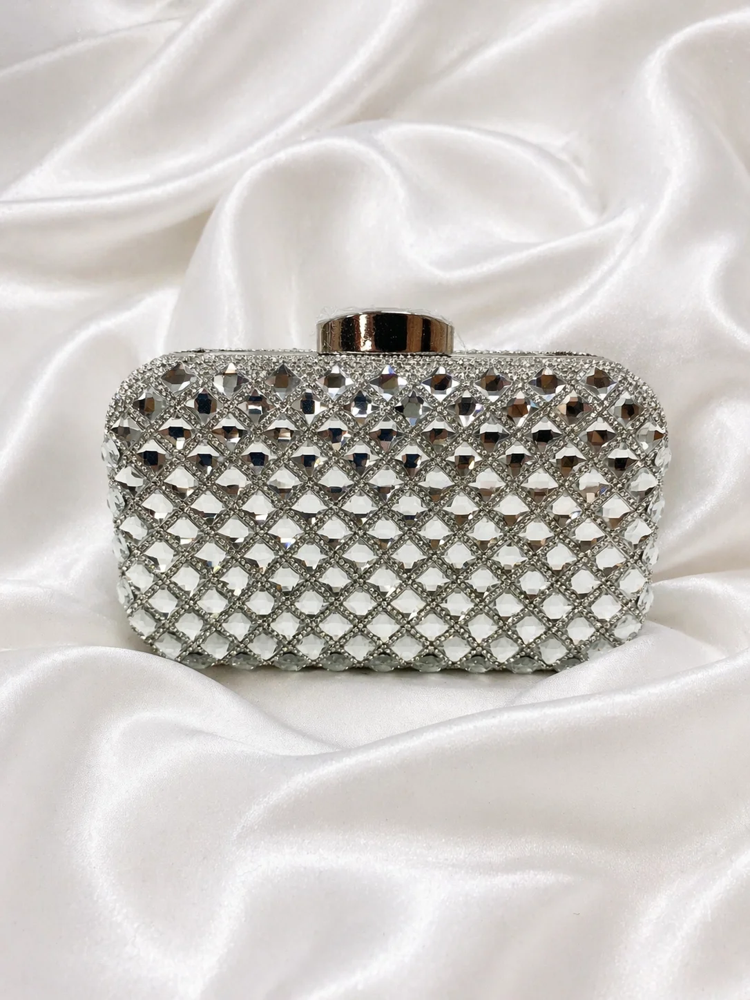 Clutch Lux Crystal Geométrica Donna Bendita