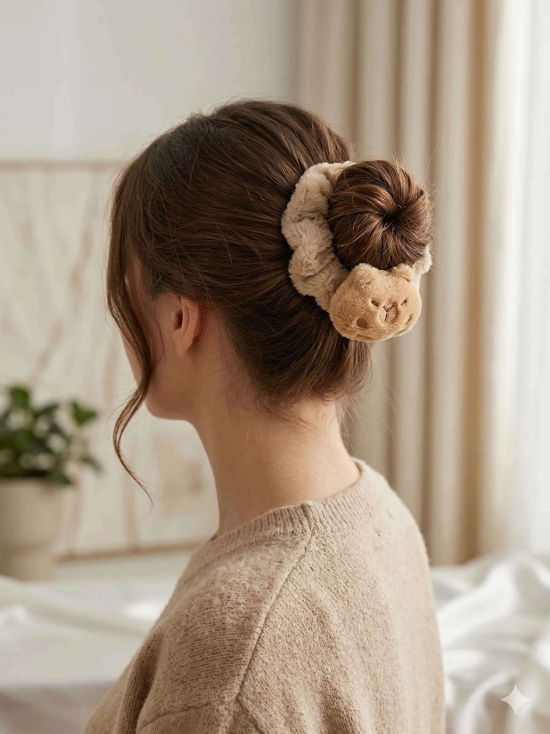 Scrunchie de Cabelo Pelúcia Capivara 