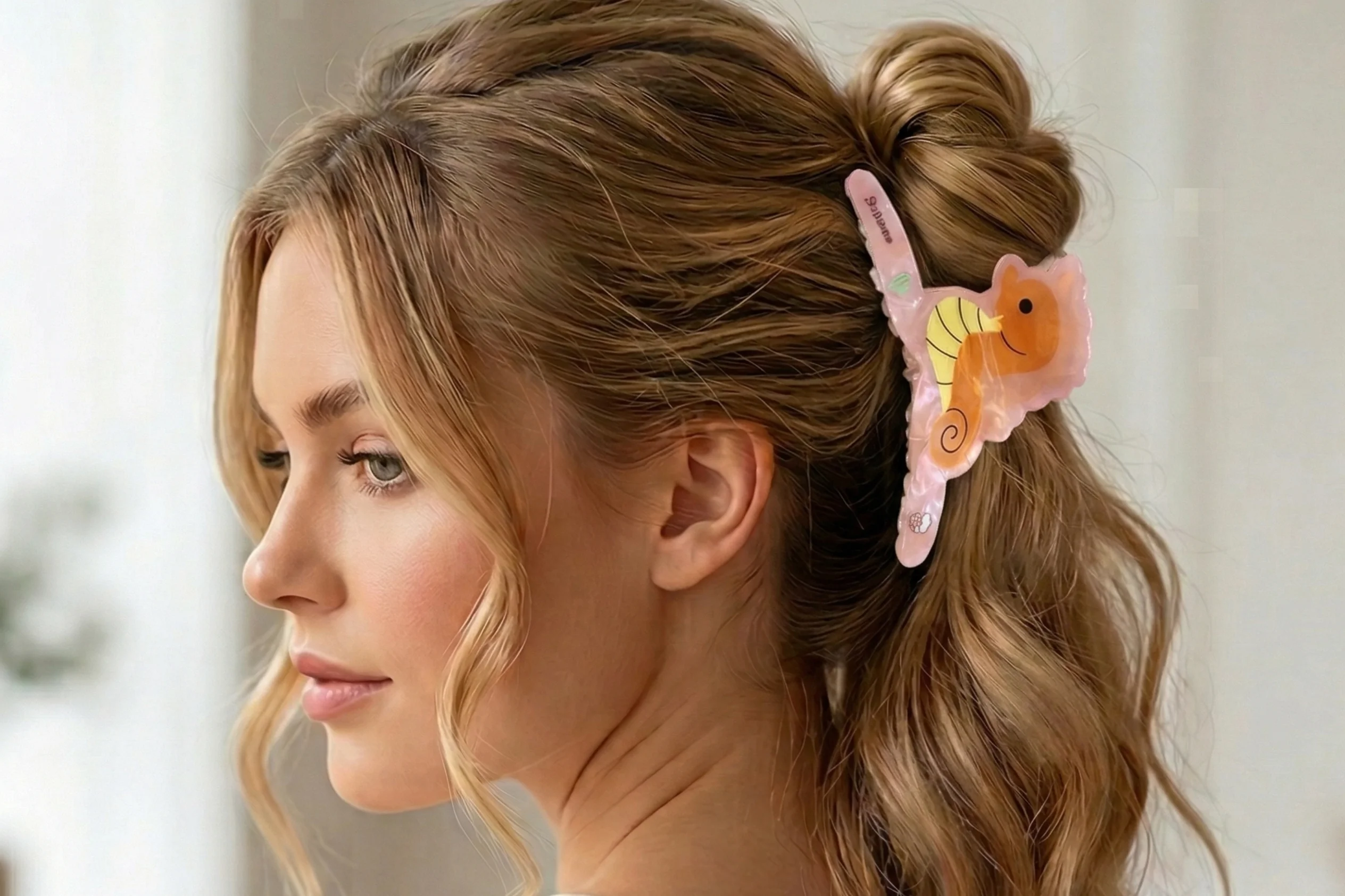 Piranha Infantil Cavalo-Marinho Rosa