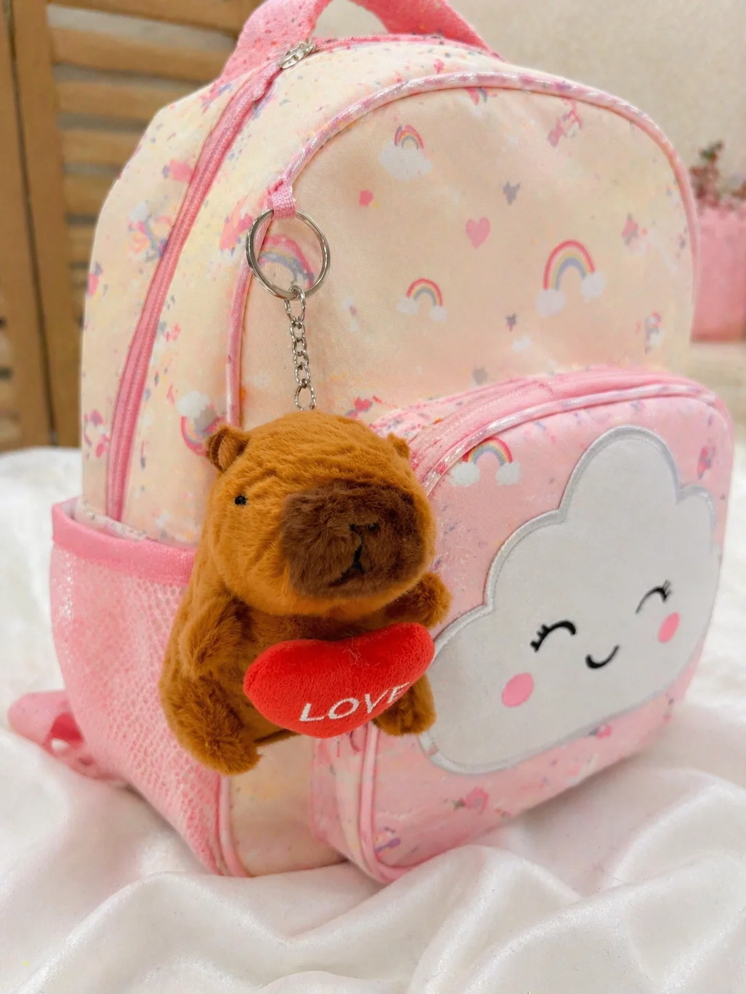 Chaveiro Pelúcia Capivara Love