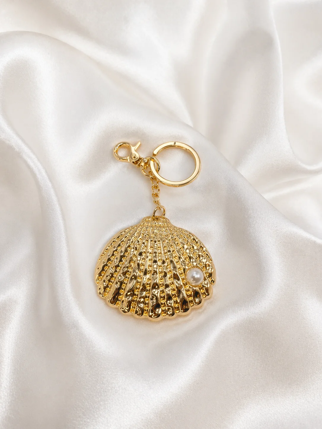 Chaveiro Concha Elegance com Pérola