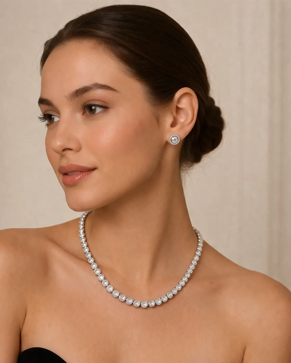 Conjunto Riviera com pedras 