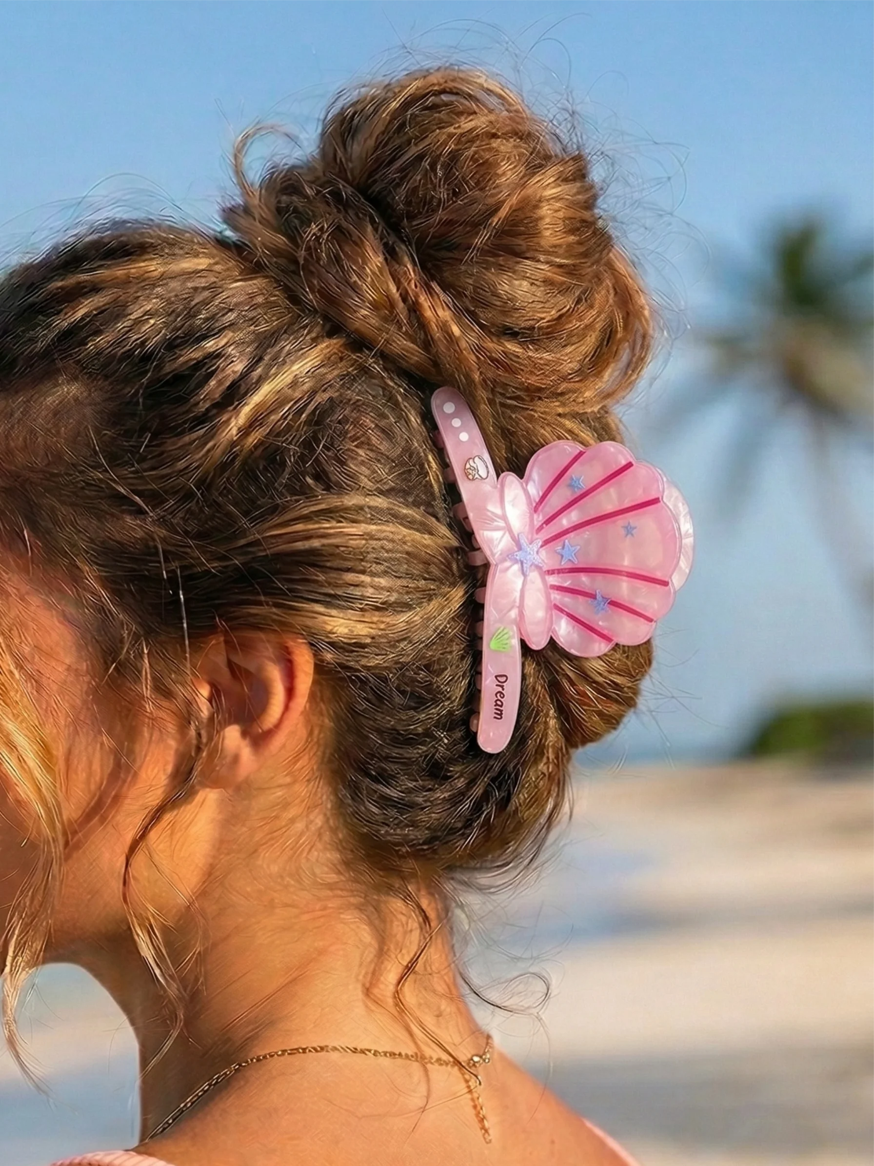 Piranha Infantil Concha Rosa Perolada