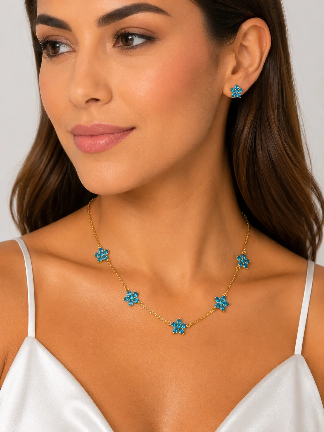 Conjunto Floral Cristal Luxury