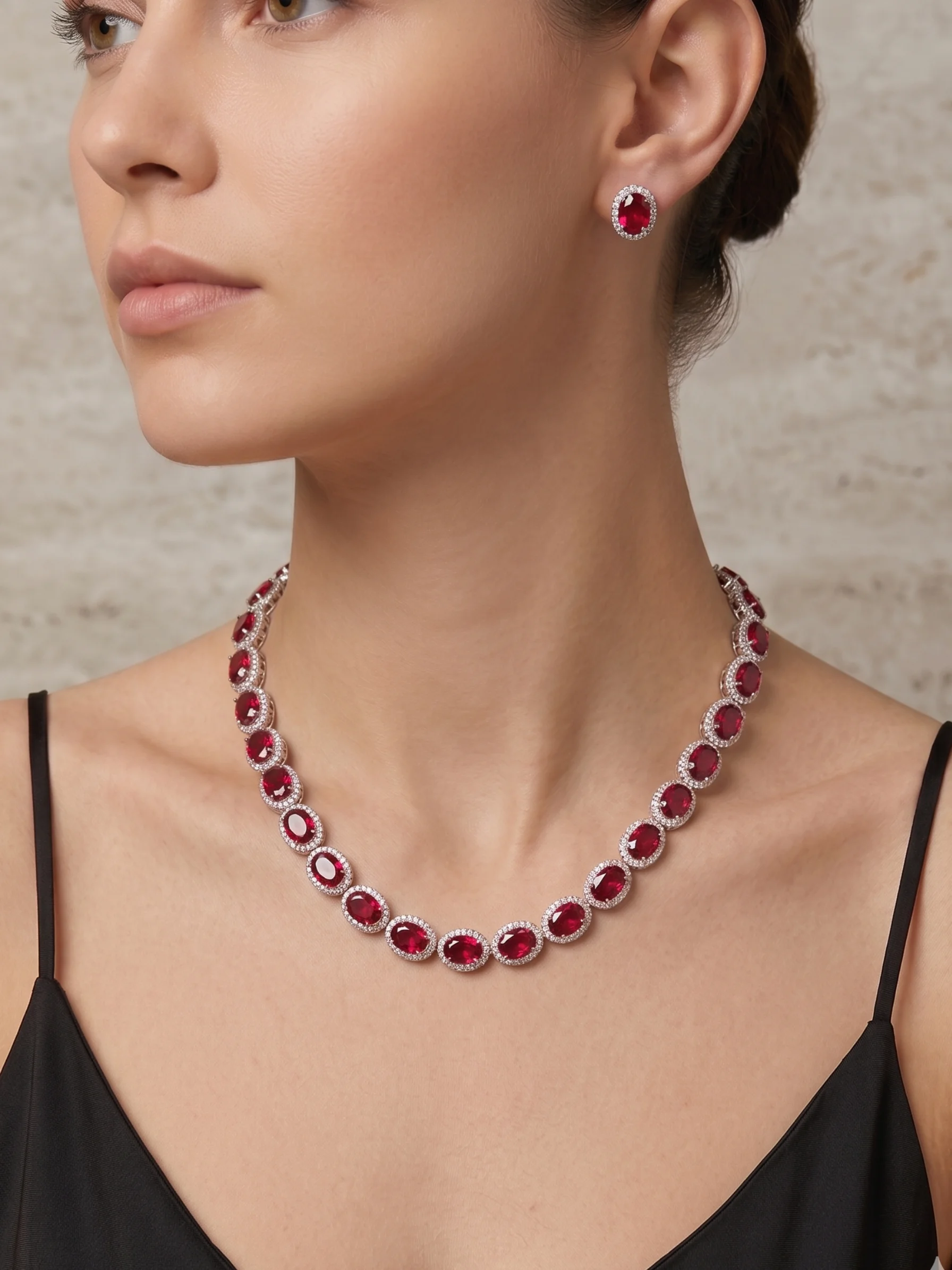 Conjunto Colar e Brincos Imperial Colors Donna Bendita 