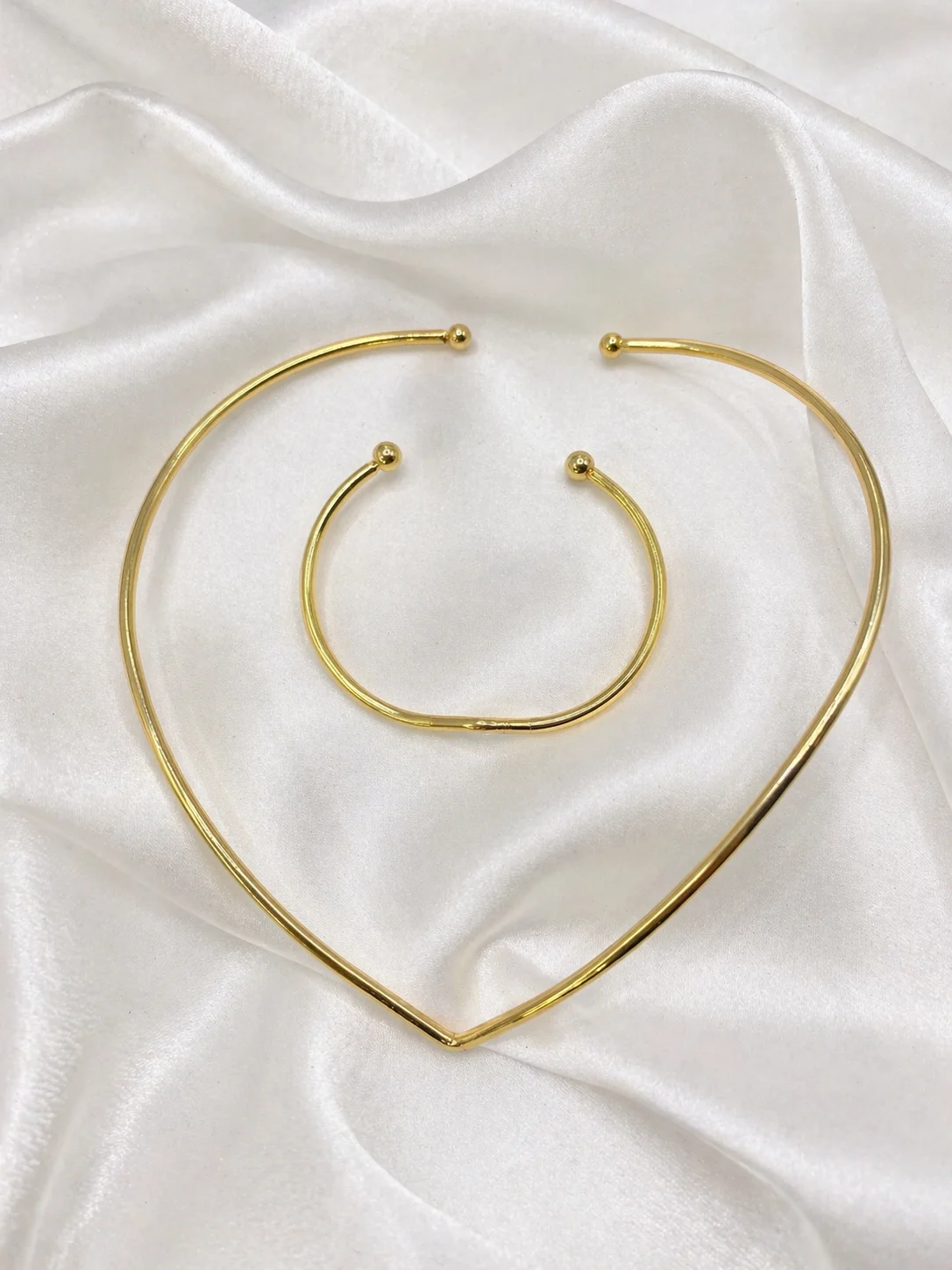 Conjunto Coração Essencial Donna Bendita – Colar e Pulseira