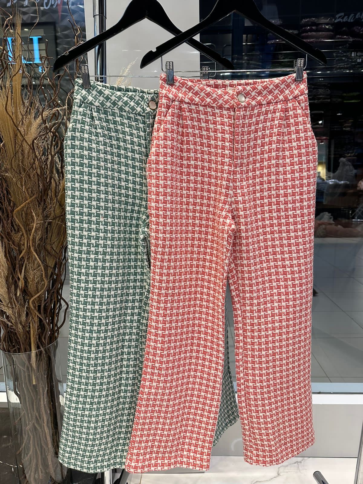 Conjunto tweed rosa