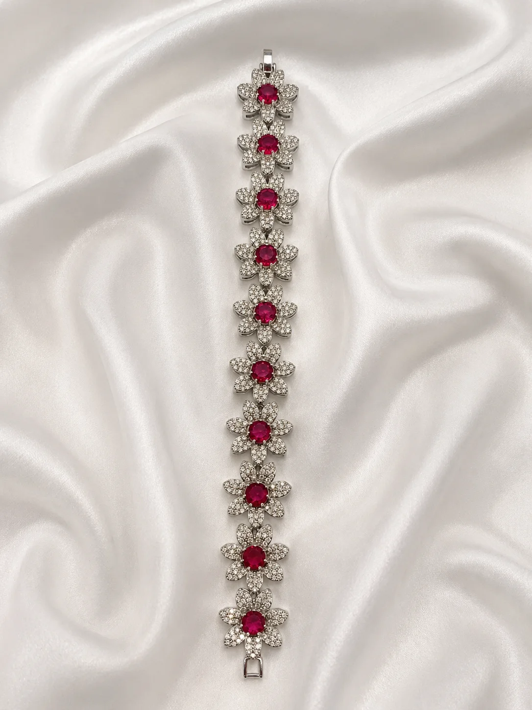 Bracelete Floral Luxo Cravejado Colors Donna Bendita