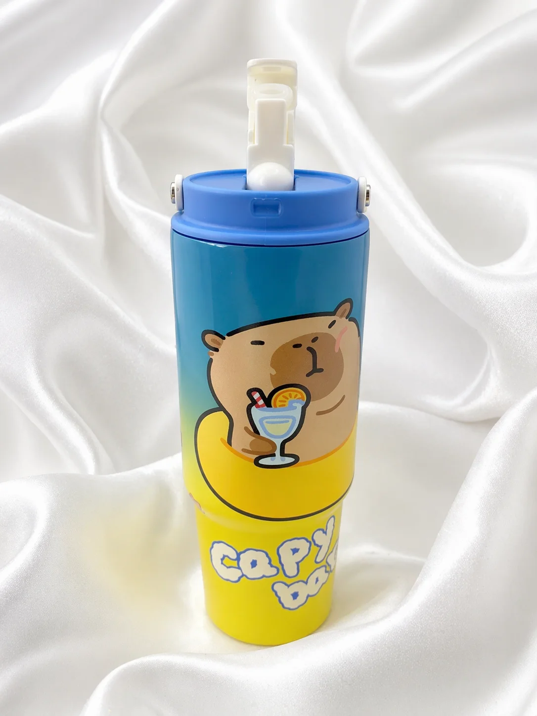 Garrafa Térmica Infantil Capivara Colors