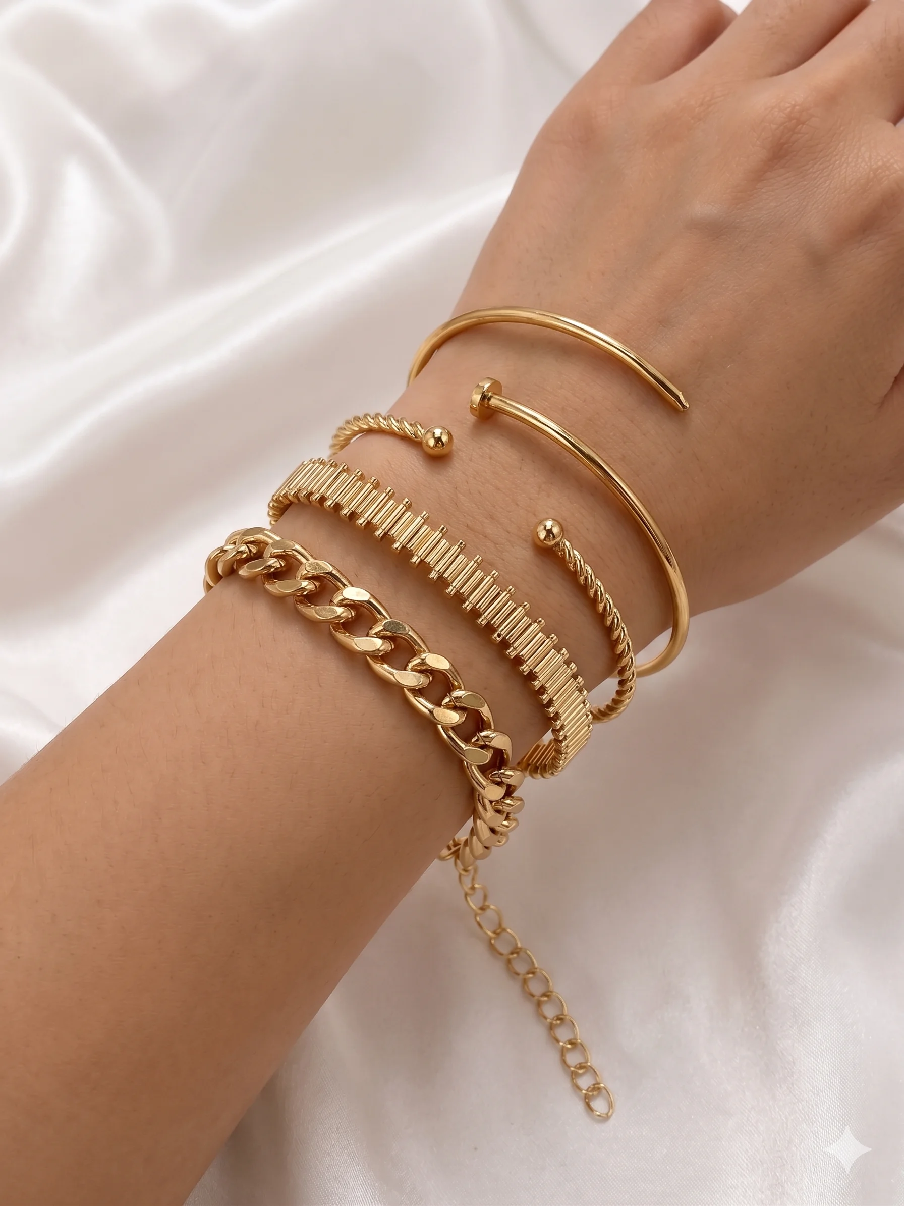 Kit Pulseiras Elegance Mix Braceletes 