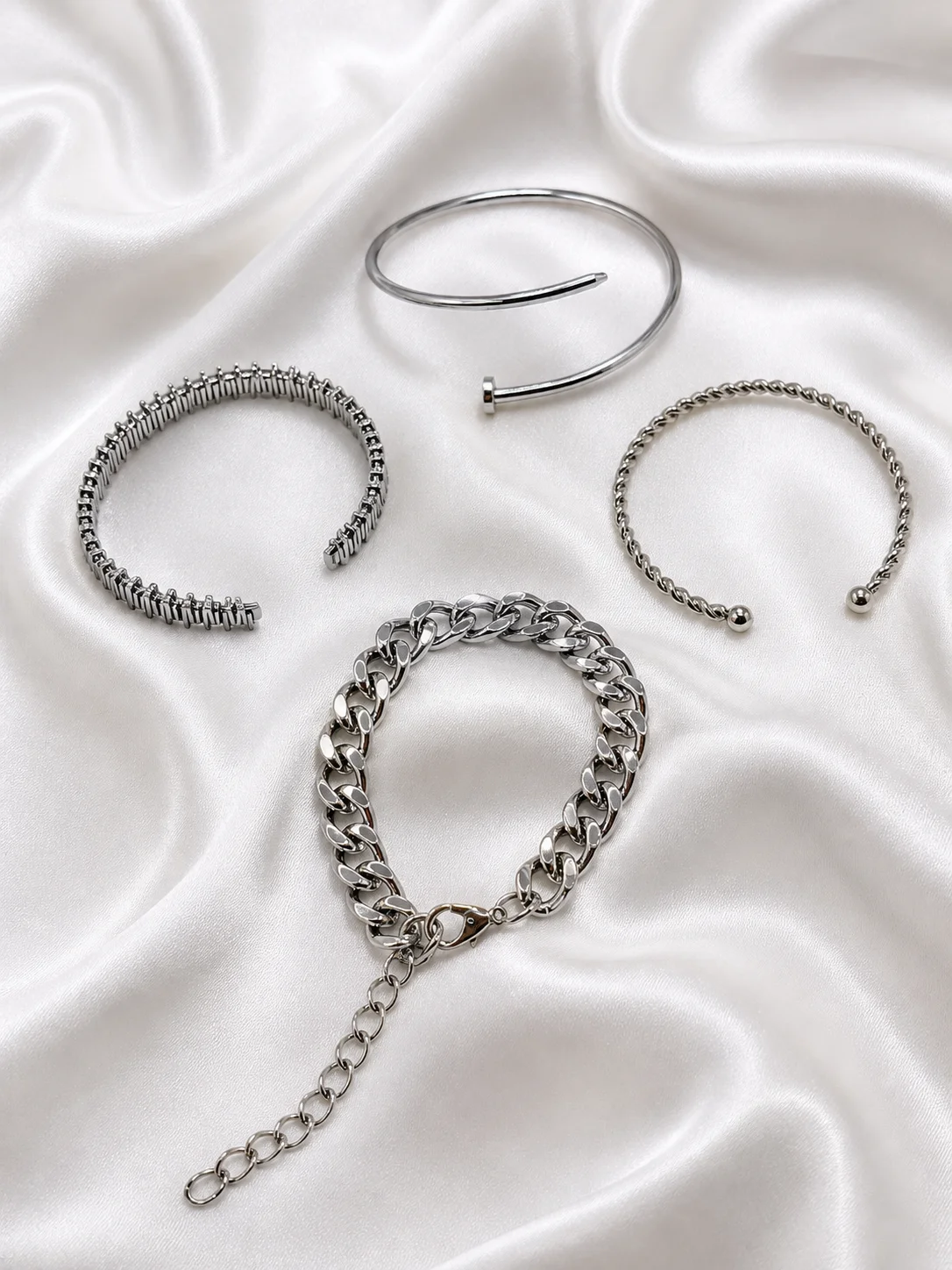 Kit Pulseiras Elegance Mix Braceletes 