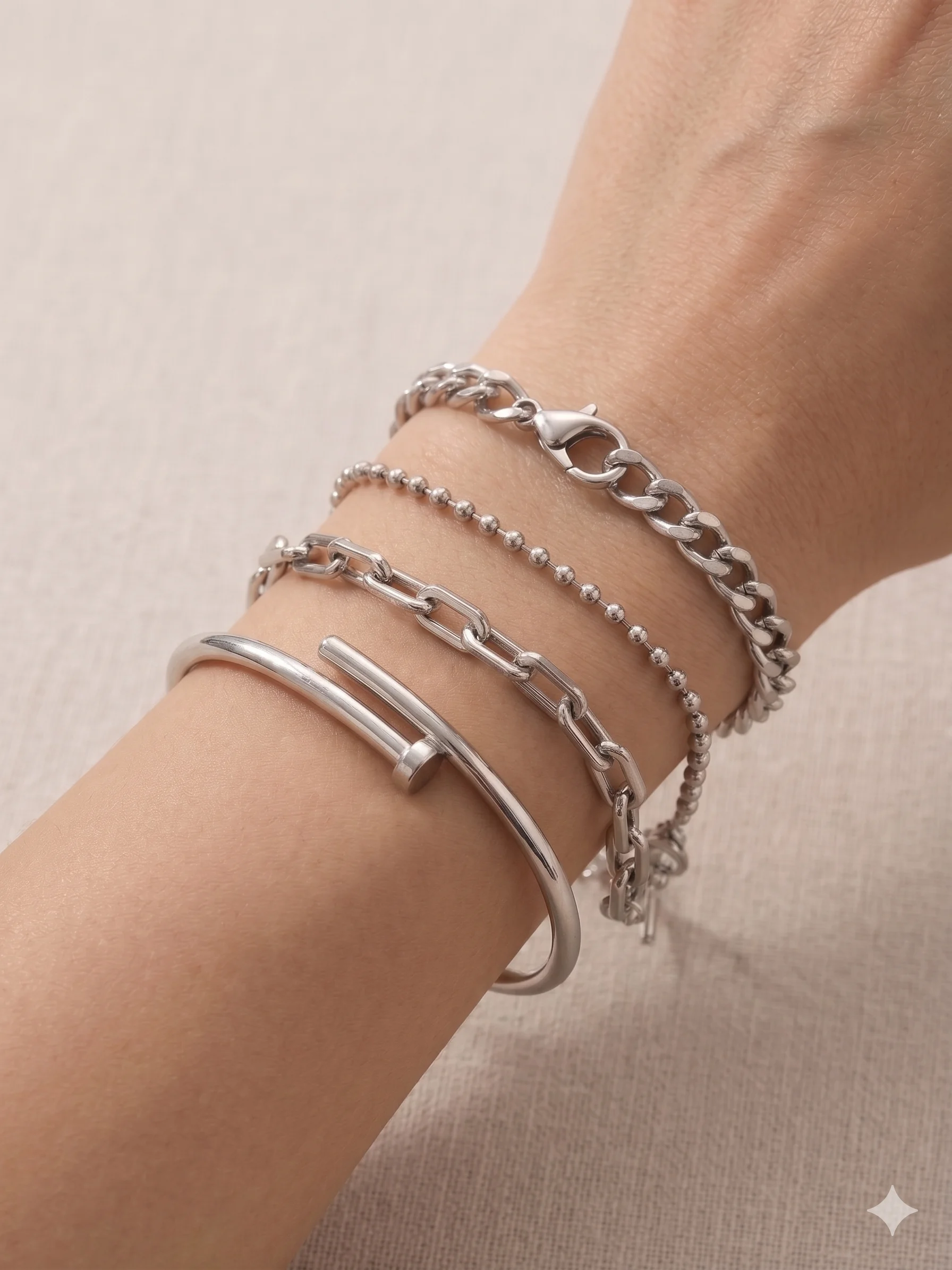 Kit Pulseiras Elegance Mix Elos 