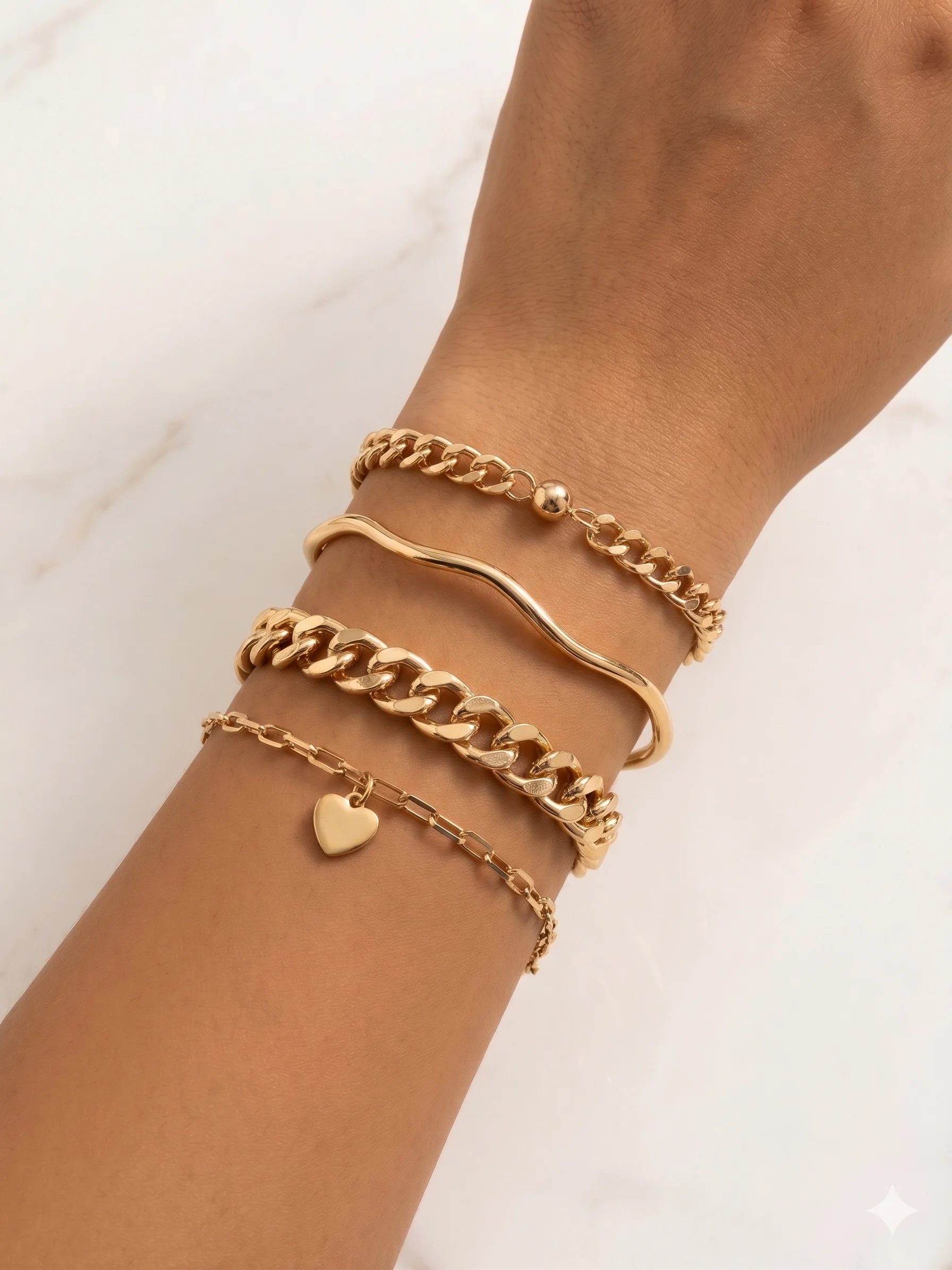 Kit Pulseiras Elegance Coração Donna Bendita