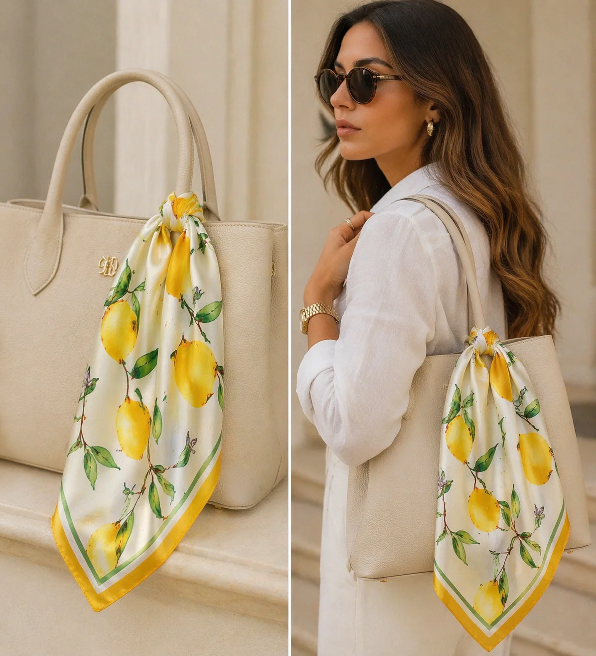 Lenço Estampa Sicília Limões