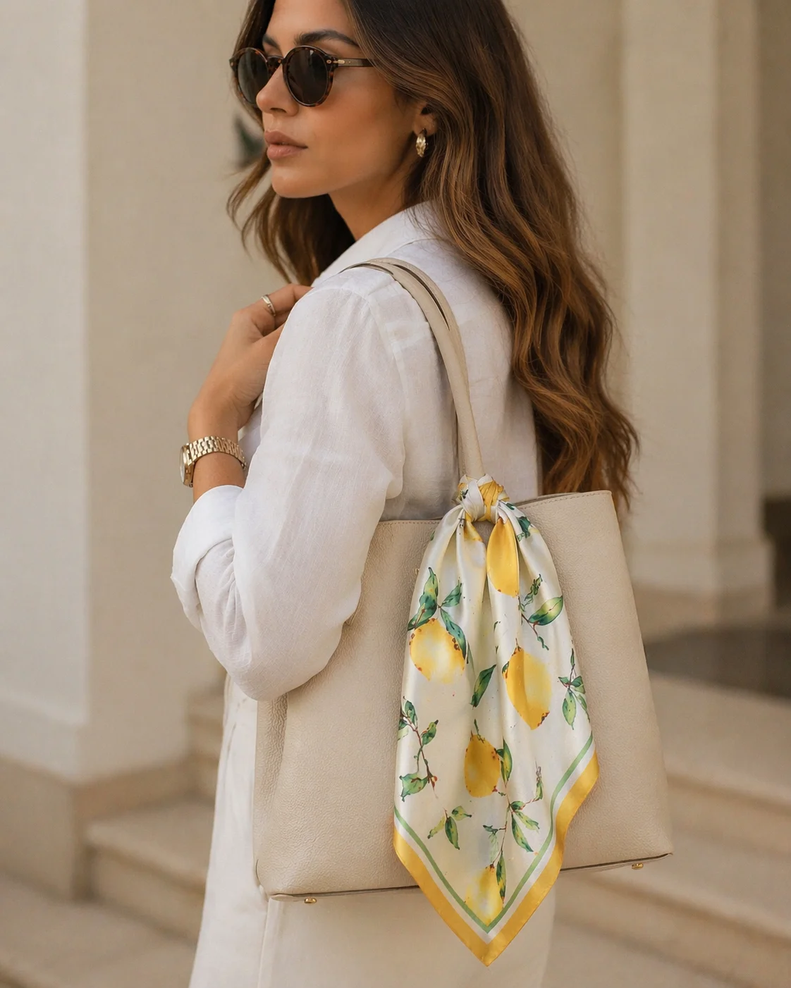 Lenço Estampa Sicília Limões