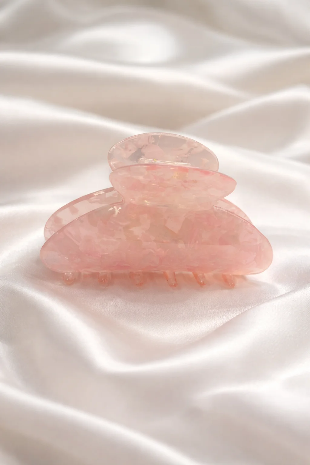 Piranha de Cabelo Marmorizada rosa 