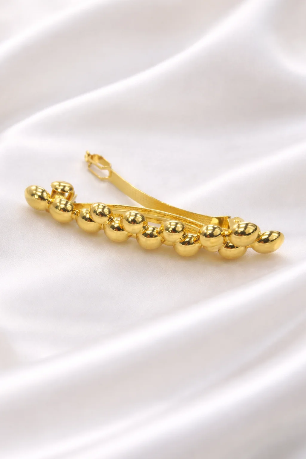 Presilha Pérolas Metálicas Dourada Elegance