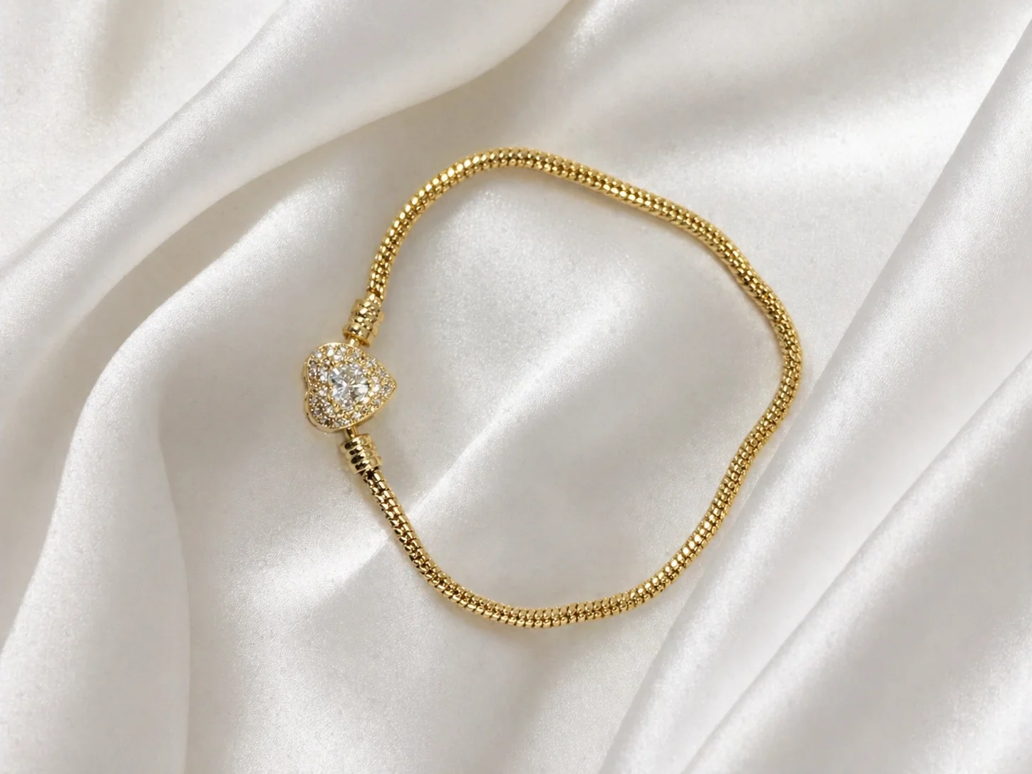 Pulseira Coração Cravejado Donna Bendita