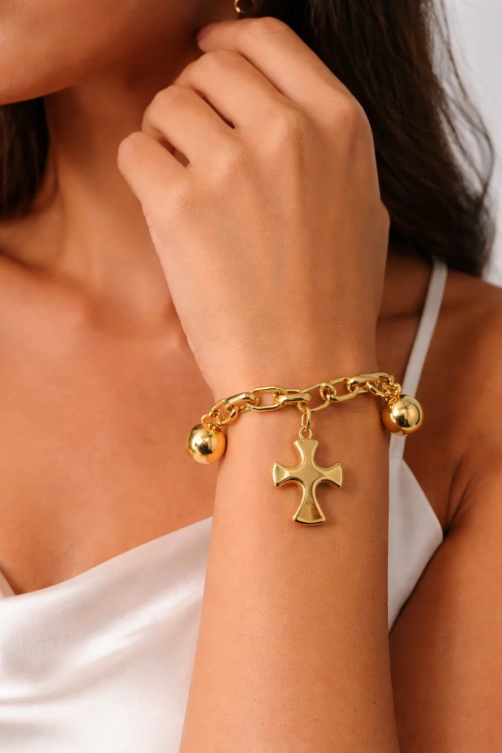 Pulseira Elos Cruz Bold Donna Bendita