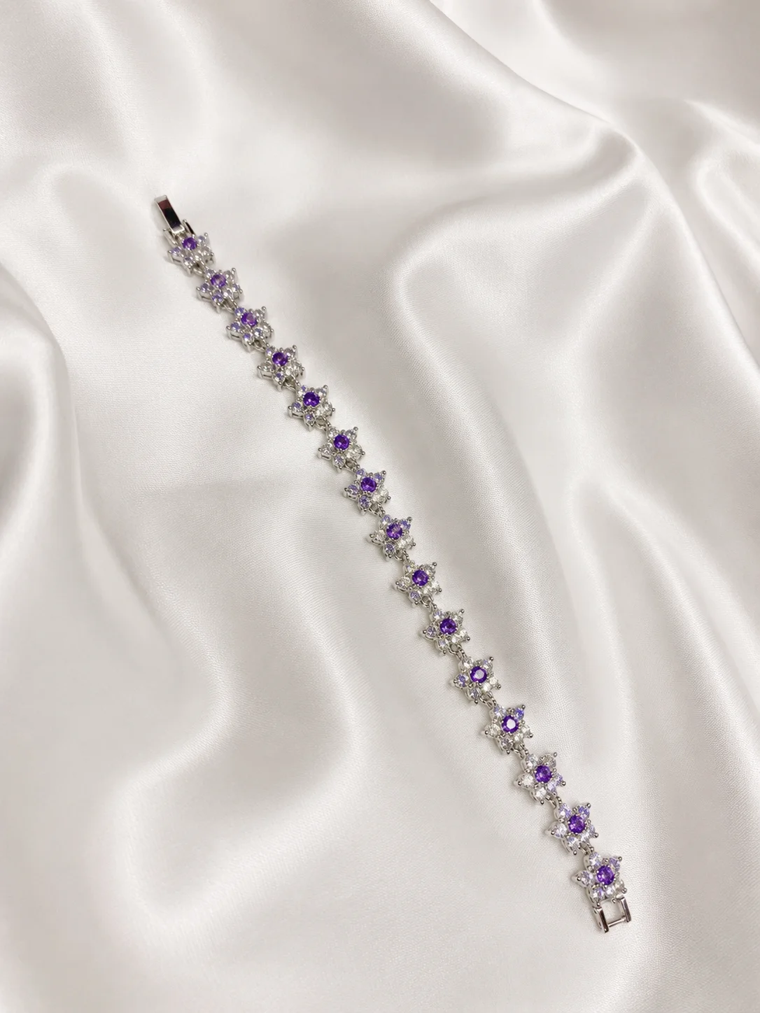 Pulseira Floral Luxo Cravejada Colors Donna Bendita