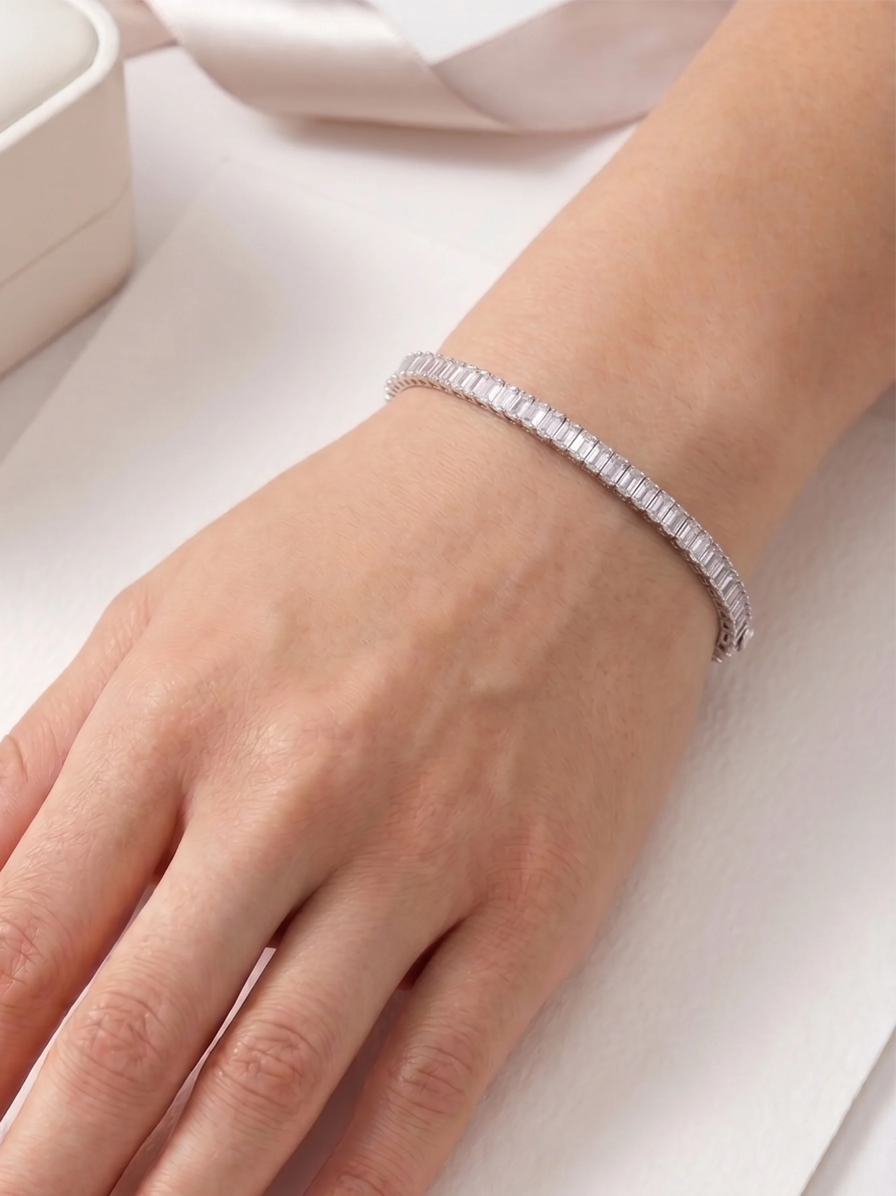 Pulseira Riviera Cristal Colors Prata Donna Bendita