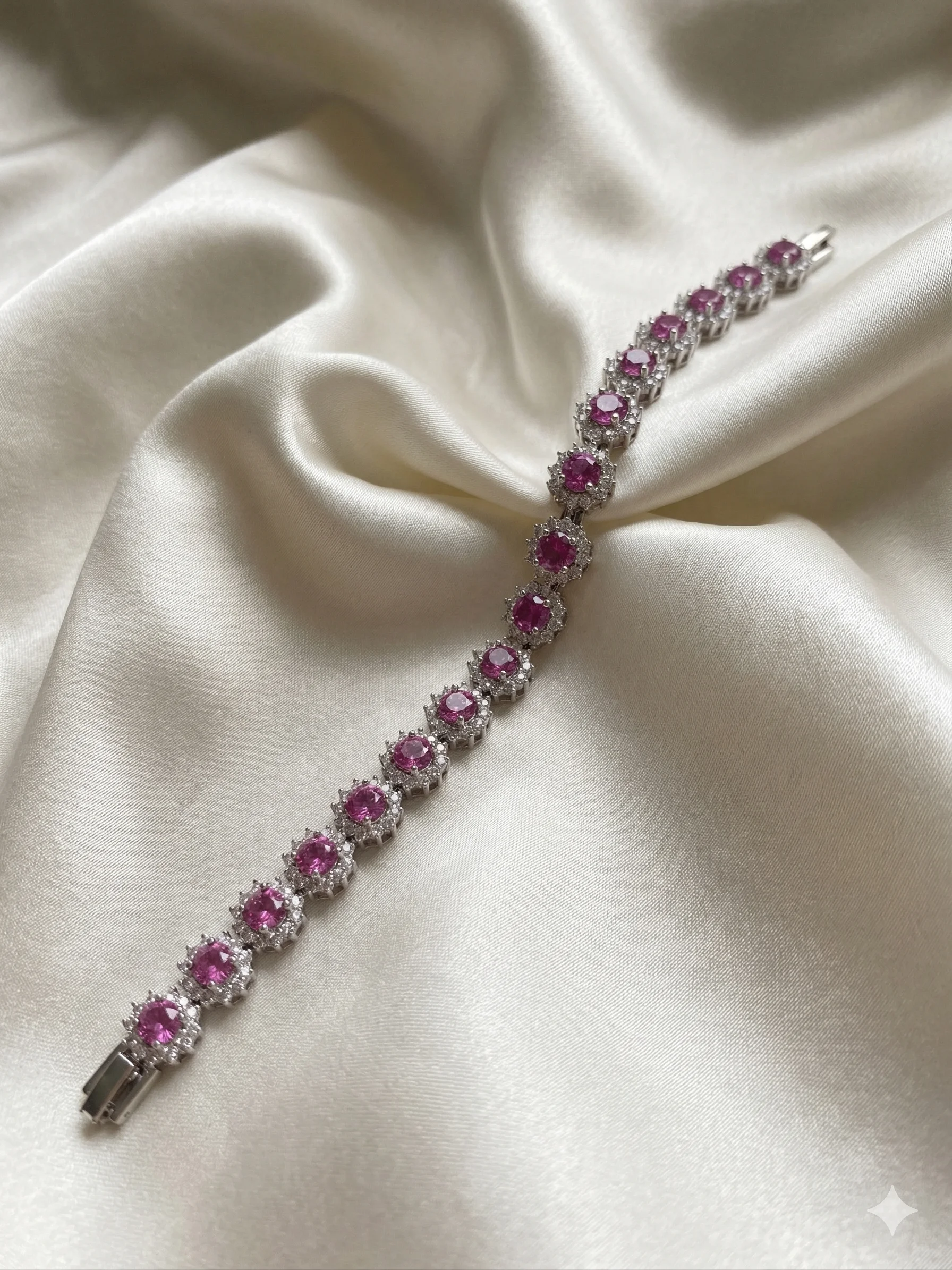 Pulseira Riviera Flor com Zircônias