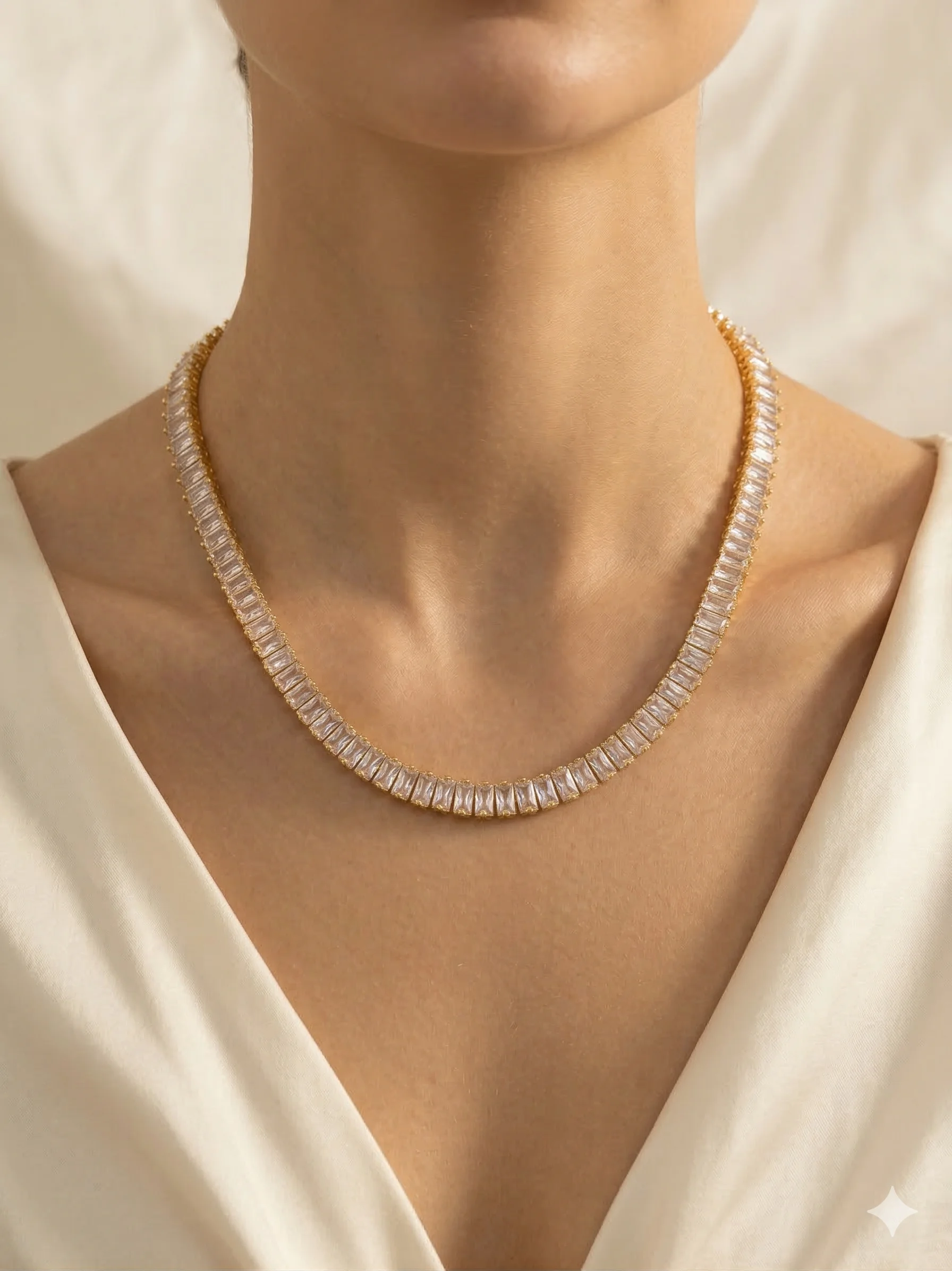 Colar Riviera Baguette Magnifique