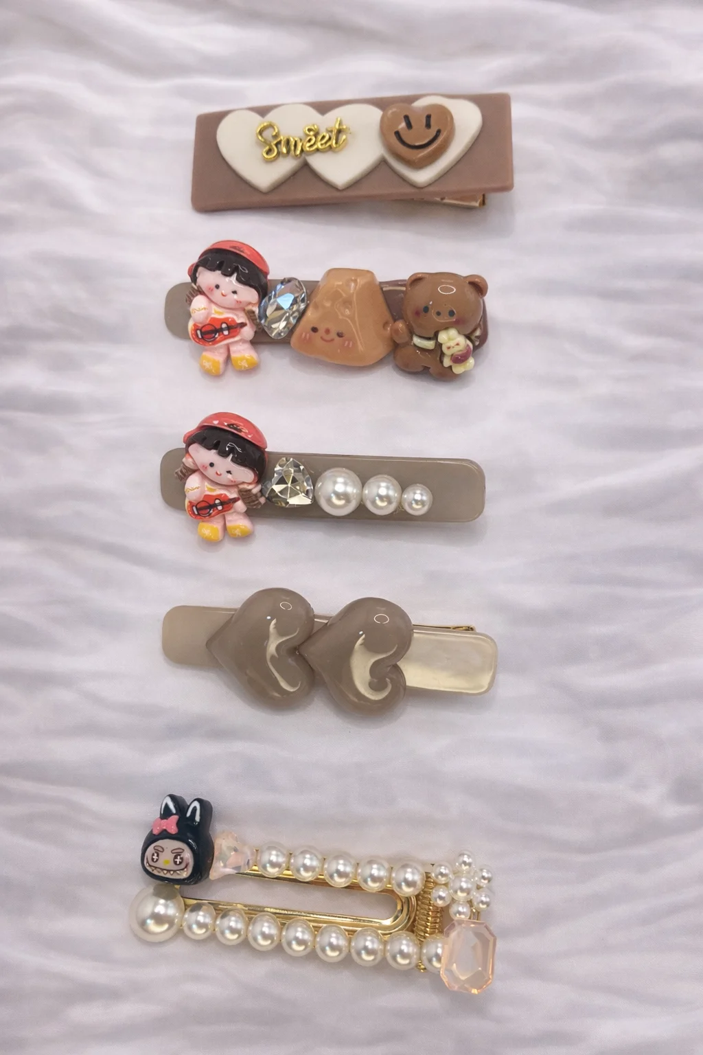 Kit de Presilhas Hair Clips Sweet (5 unidades)