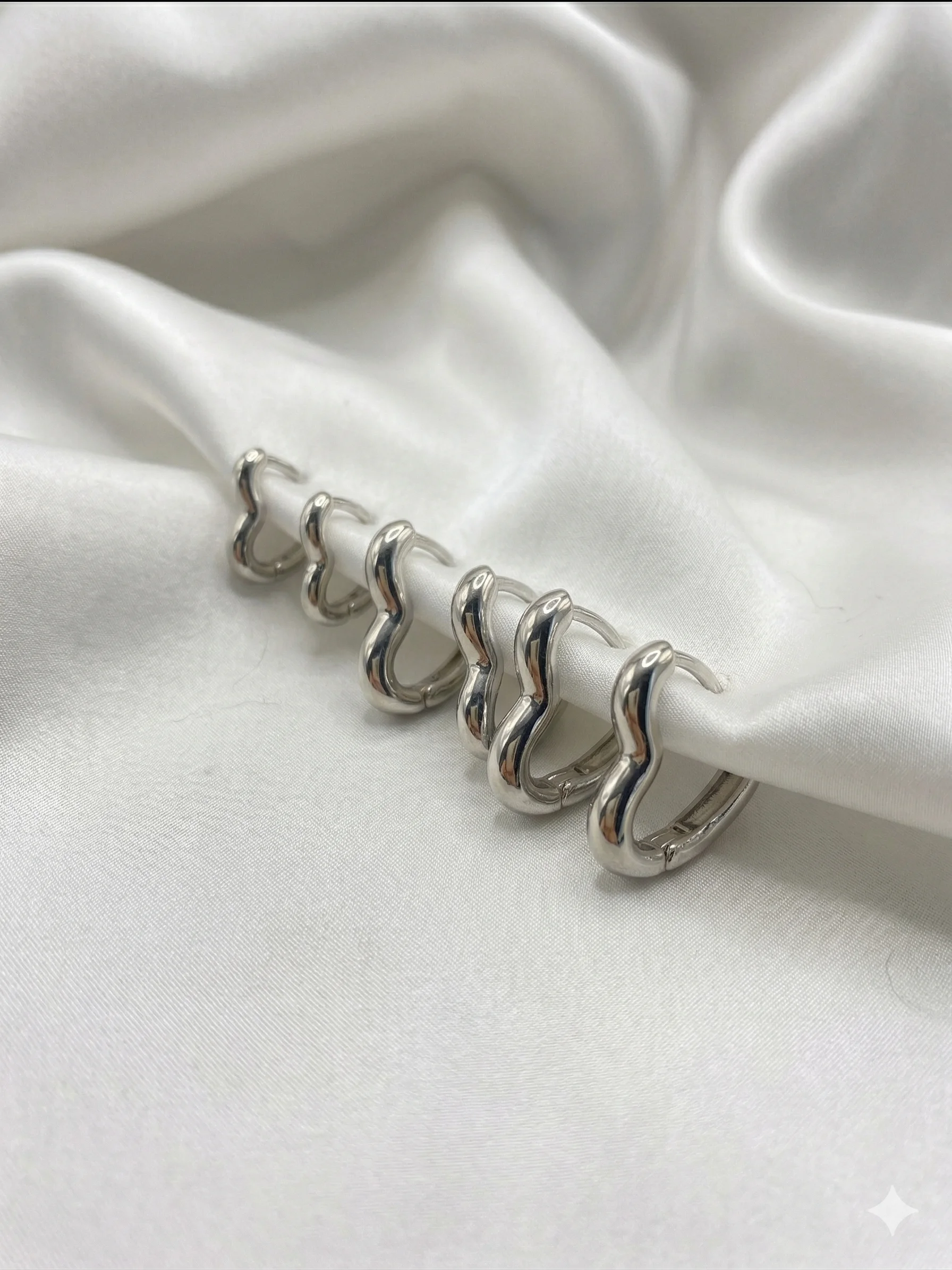 Kit Trio de Argolas Coração - Design Orgânico