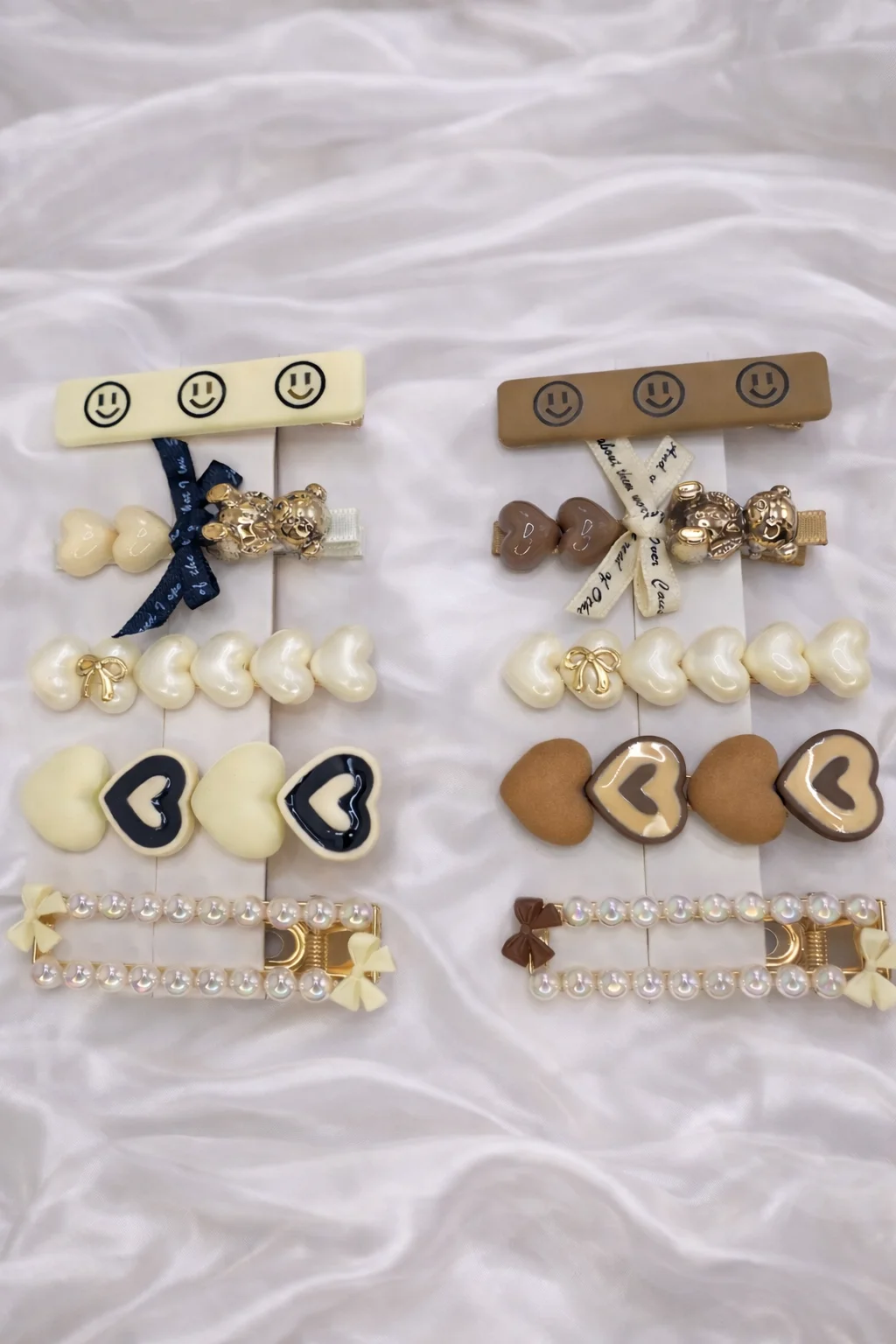 Kit Presilhas Infantil Smile & Corações com 5 Peças